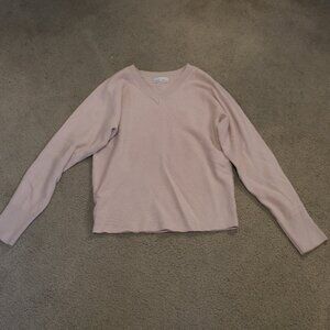 Pink V-Neck Sweater
